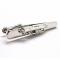 Shiny Silver Music Players Trumpet Tie Clip.JPG